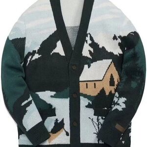 Kith Green Landscape Sweater